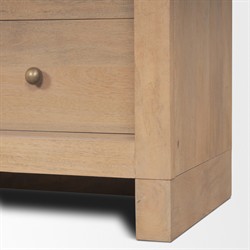 Vanessa Modern Classic Light Brown Wood Glass Arch Display Case|