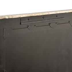 Nilo Updated Traditional Silver Wood Rectangular Wall Mirror|