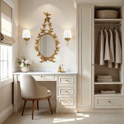 Wriley Updated Traditional Antique Gold Resin Oval Wall Mirror|