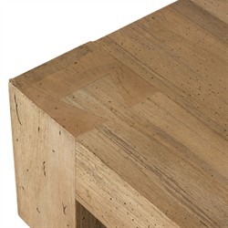 Oliver Rustic Lodge Brown Oak Rectangular Coffee Table|