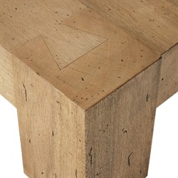 Oliver Rustic Lodge Brown Oak Rectangular Coffee Table|