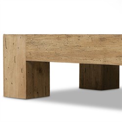 Oliver Rustic Lodge Brown Oak Rectangular Coffee Table|