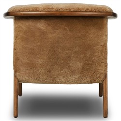 Fabian Modern Classic Brown Shearling Arm Chair|