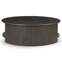 Riacan Modern Classic Black Oak Round Coffee Table|