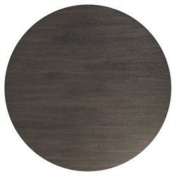 Riacan Modern Classic Black Oak Round Coffee Table|