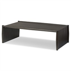 Genesis Rustic Lodge Black Oak Rectangular Coffee Table|