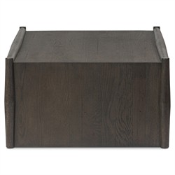 Genesis Rustic Lodge Black Oak Rectangular Coffee Table|
