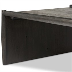 Genesis Rustic Lodge Black Oak Rectangular Coffee Table|