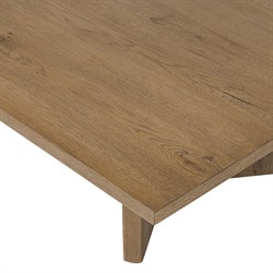 Jonathan Rustic Lodge Light Brown Oak Rectangular Coffee Table|