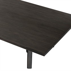Jonathan Rustic Lodge Smoked Black Oak Rectangular Coffee Table|