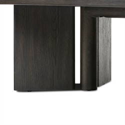 Jonathan Rustic Lodge Smoked Black Oak Rectangular Coffee Table|