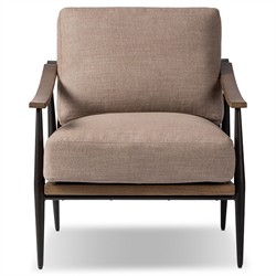 Jacoby Mid Century Modern Taupe Crypton Arm Chair|