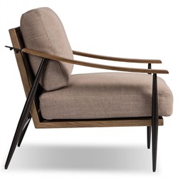 Jacoby Mid Century Modern Taupe Crypton Arm Chair|
