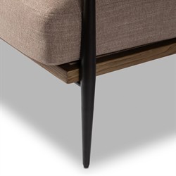 Jacoby Mid Century Modern Taupe Crypton Arm Chair|