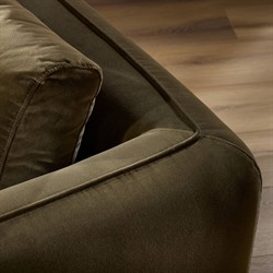 Malakai Modern Classic Olive Green Velvet Swivel Arm Chair|