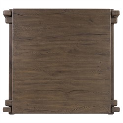 Riona Rustic Lodge Grey Reclaimed Oak Square Coffee Table|