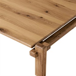 Riona Rustic Lodge Natural Reclaimed Oak Square Coffee Table|