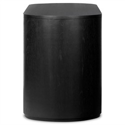 Mars Modern Classic Black Oak Oval Desk|