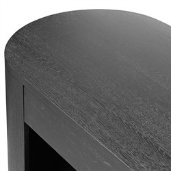 Mars Modern Classic Black Oak Oval Desk|