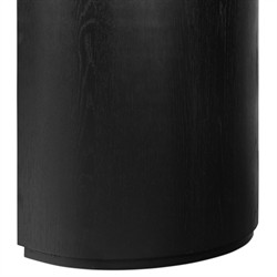 Mars Modern Classic Black Oak Oval Desk|