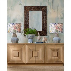 Vittoria Traditional Antique Gold Carved Wood Acanthus Leaf Wall Mirror|