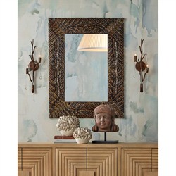 Vittoria Traditional Antique Gold Carved Wood Acanthus Leaf Wall Mirror|