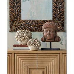 Vittoria Traditional Antique Gold Carved Wood Acanthus Leaf Wall Mirror|