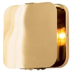 Mercury Modern Pivot Antique Brass Compact Sconce|