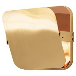 Mercury Modern Pivot Antique Brass Compact Sconce|