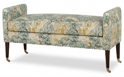 Oxford Willow Green Toile Bench|