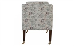 Oxford Misty Blue Linen Floral Bench|
