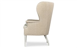 Ralph Blue Sage Linen Wing Chair|