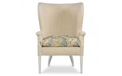 Ralph Willow Green Toile Wing Chair|