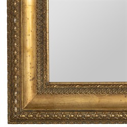 Alistair Updated Traditional Gold Rectangular Beveled Wall Mirror|