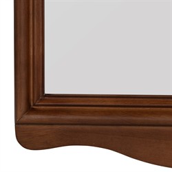 Hawthorne Traditional Brown Carved Wood Arched Wall Mirror|