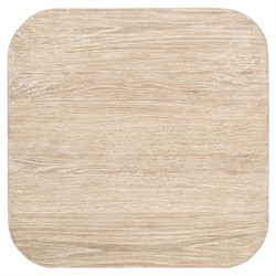 Velle Coastal Beach Cream Washed Oak Square End Table|