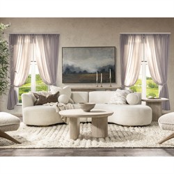 Velle Coastal Beach Cream Washed Oak Square End Table|