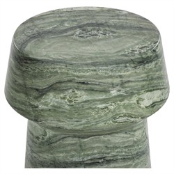 Ariston Modern Classic Sage Green Concrete End Table|