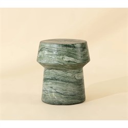 Ariston Modern Classic Sage Green Concrete End Table|