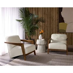 Ariston Modern Classic Sand Beige Concrete End Table|