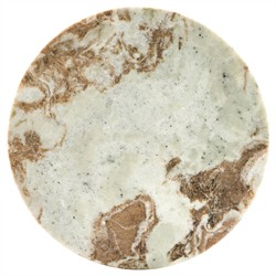 Oberon Modern Classic Brown Marble Round Drink Table|