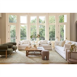 Sagan Modern Classic Beige Marble Round End Table|