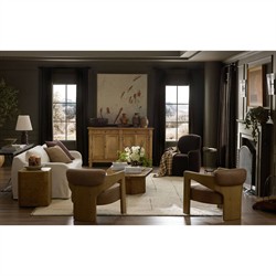 Berkley Modern Classic Brown Velvet Performance Swivel Chair|