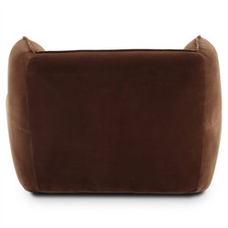 Garland Modern Classic Brown Velvet Performance Swivel Wing Chair|