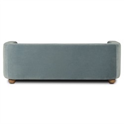 Jessie Modern Classic Teal Velvet Performance Sofa - 84"|