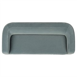 Jessie Modern Classic Teal Velvet Performance Sofa - 84"|