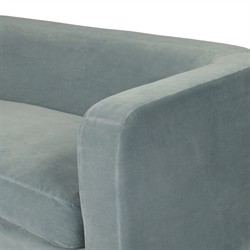 Jessie Modern Classic Teal Velvet Performance Sofa - 84"|