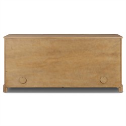 Gladys Updated Traditional Light Wash Oak Media Cabinet - 72"|