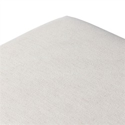 Jane Updated Traditional Cream Crypton Bronze Iron Rectangular Stool|