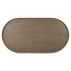 Kafta Rustic Lodge Natural Oak Oval Coffee Table|